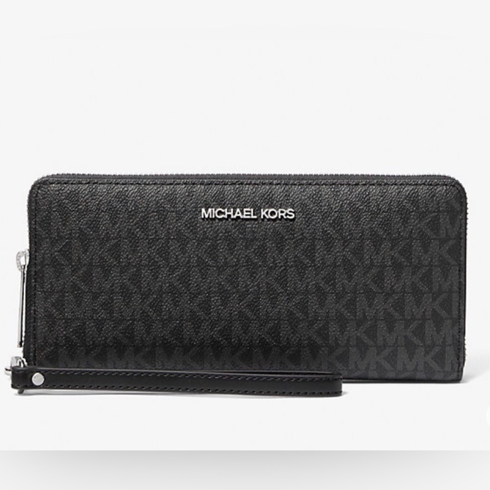 Michael Kors Jet Set Travel Large Signature Logo Continental Wallet